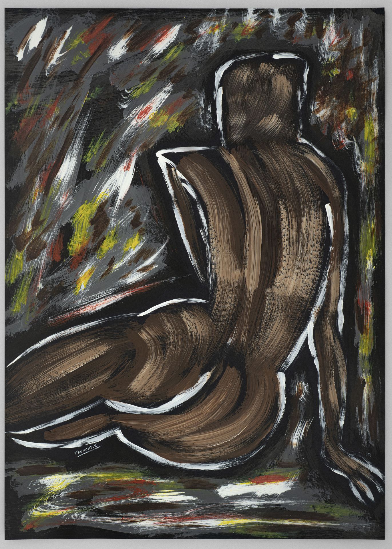 Peinture de Emmanuel Fromond "PARMIS LES FLEURS"